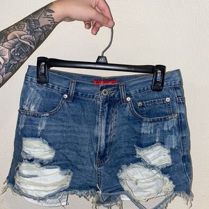 Shorts bought from LULUS, stretchy material